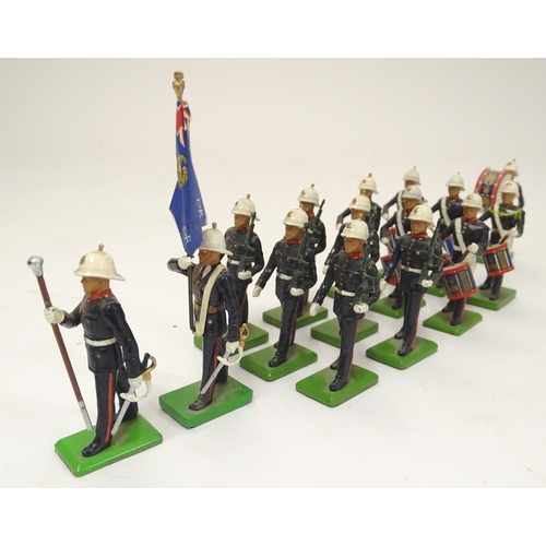 706 - Toys: Fifteen hand painted Royal Marine Light Infantry toy soldiers from The Boys of the Old Brigade... 