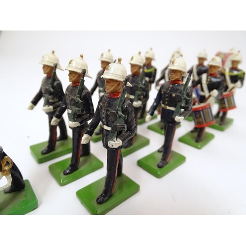 706 - Toys: Fifteen hand painted Royal Marine Light Infantry toy soldiers from The Boys of the Old Brigade... 