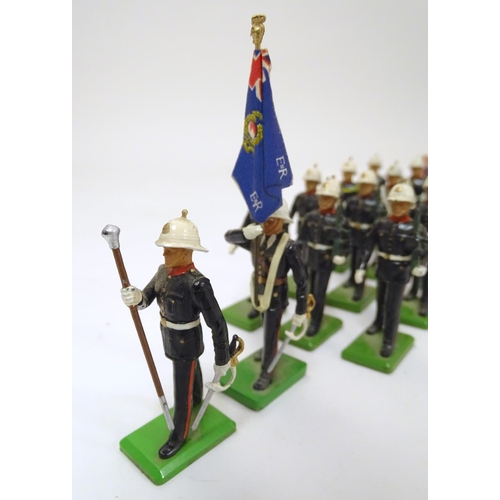 706 - Toys: Fifteen hand painted Royal Marine Light Infantry toy soldiers from The Boys of the Old Brigade... 