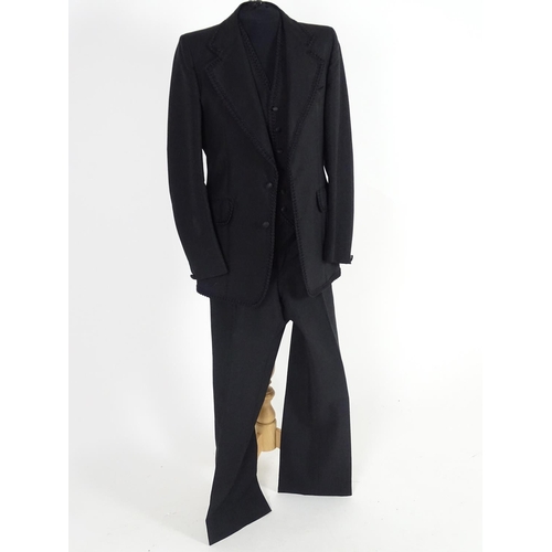 734 - A vintage mens 3 piece suit by Take 6, includes trousers, jacket and waistcoat. Inside leg measureme... 