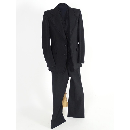 734 - A vintage mens 3 piece suit by Take 6, includes trousers, jacket and waistcoat. Inside leg measureme... 