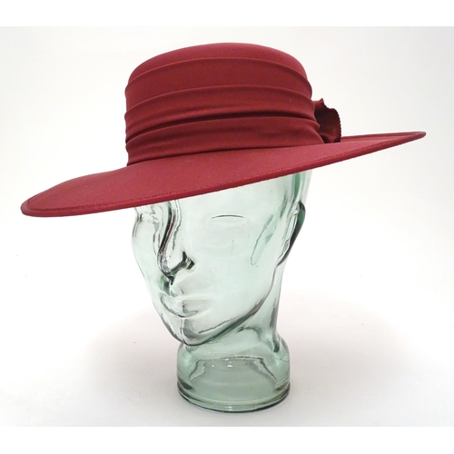 741 - A ladies red hat by Kangol