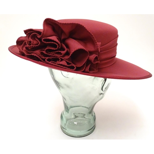 741 - A ladies red hat by Kangol