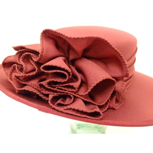 741 - A ladies red hat by Kangol