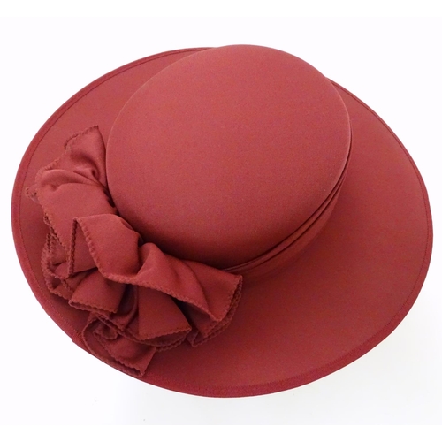 741 - A ladies red hat by Kangol