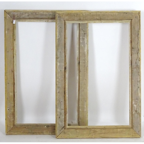 1690 - A pair of gilt and gesso moulded picture frames. Approx. 39 1/4