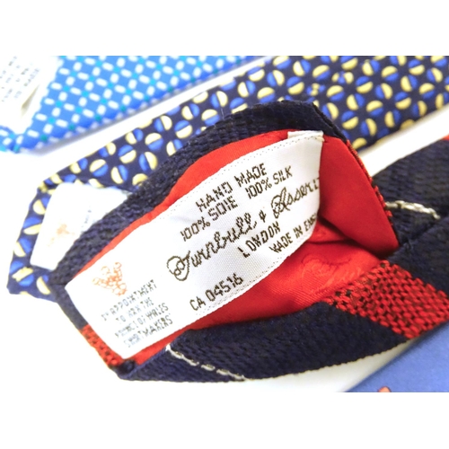 746 - 5 Turnbull & Asser, London silk ties in red and blue designs. (5)