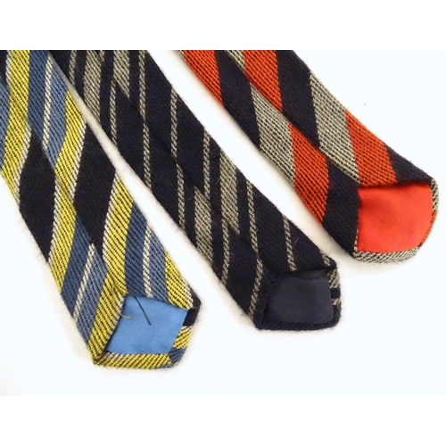 747 - 3 cashmere ties from Donaldson Williams & G Ward Ltd of Saville Row (3)