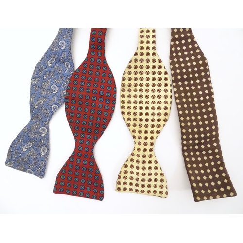 771 - 4 silk bow ties (4)