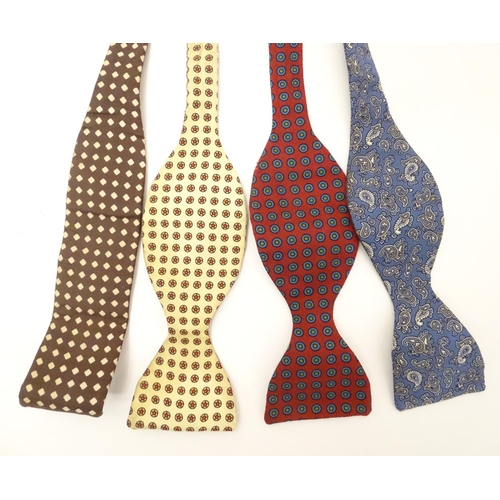 771 - 4 silk bow ties (4)