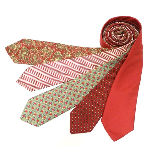 777 - 5 assorted silk ties including Martell, Harvie & Hudson, Angelo of London and Carlo Colombo for Tie ... 