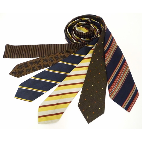 779 - 6 ties of various colours including Aquascutum, Turnbull & Asser, Jacques Fath of Paris, Beale & Inm... 