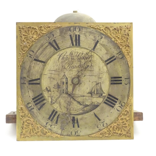 1192 - Reading , Berkshire interest : Charles Packer 1747 - 1808 : An 18thC oak cased longcase clock, with ... 