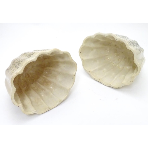 1114 - Kitchenalia : Two  late 19thC / early 20thC Brown & Polson's corn flour blanc-mange moulds with reci... 