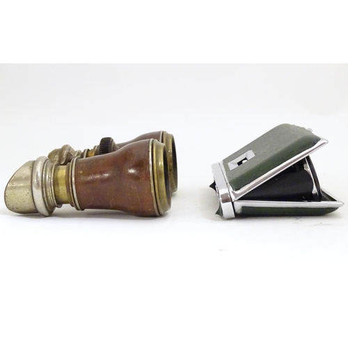 957 - Late 19th / early 20thC opera glasses, together with Rand No. 1 pocket size opera binoculars for the... 