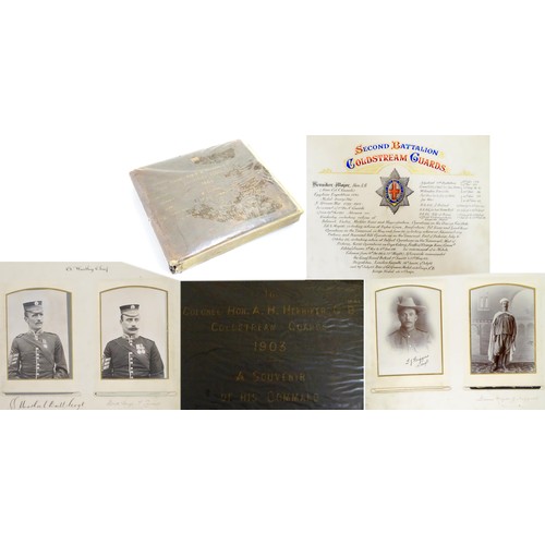 587 - Militaria : Boer War Colonel's Photo album Coldstream Guards 

A 1903 commemorative presentation pho... 