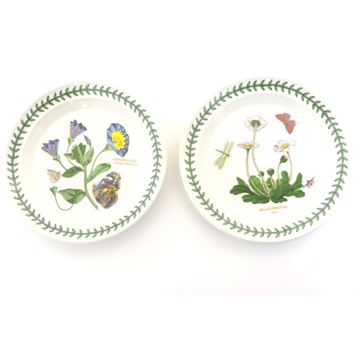 185 - Five items of Portmeirion wares comprising a large bowl, an oval serving plate, two dishes and a cer... 