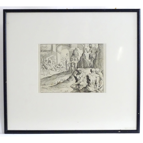 1753 - After Theodore van Thulden (1606-1669), Etching, Ulysses in the Land of the Laestrygones, no. 17 fro... 