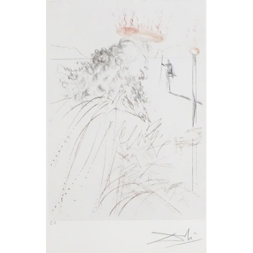 1754 - After Salvador Dali (1904-1989), Lithograph, King Lear from the Much Ado About Shakespeare series. F... 