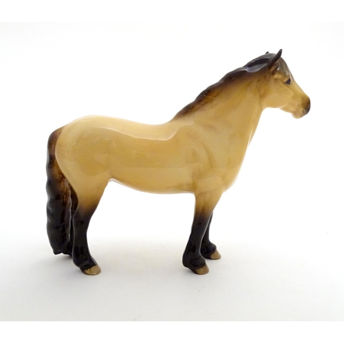 153 - A Beswick Highland dun pony / horse, model no. 1644, designed by Arthur Gredington. Marked under. Ap... 