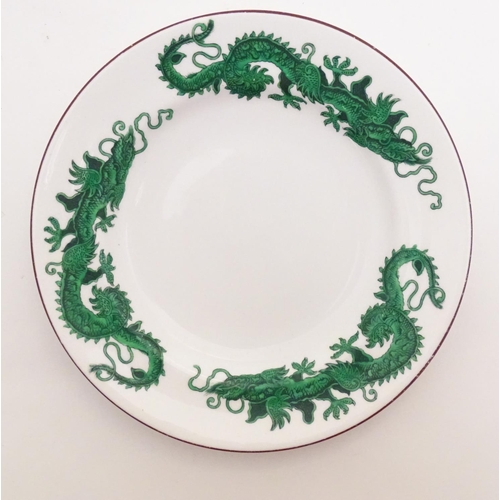 167 - Five Copeland Spode dessert plates with stylised dragon detail to borders. Produced for John Mortloc... 