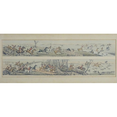 1732 - After Henry Thomas Alken (1785-1851), Coloured aquatint etchings, Part of the series A Hunting Trip ... 