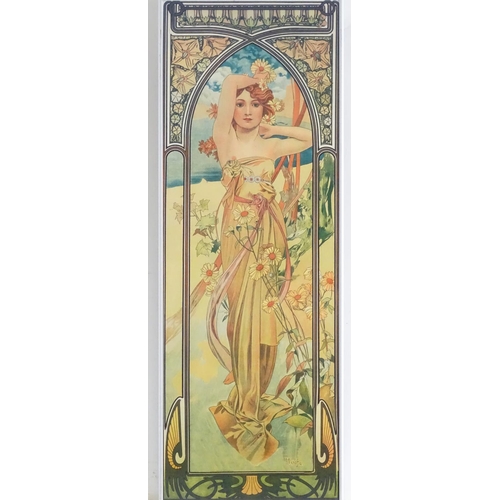 1734 - After Alphonse Mucha (1860-1939), Coloured print, Le Jour, from the Times of the Day series depictin... 