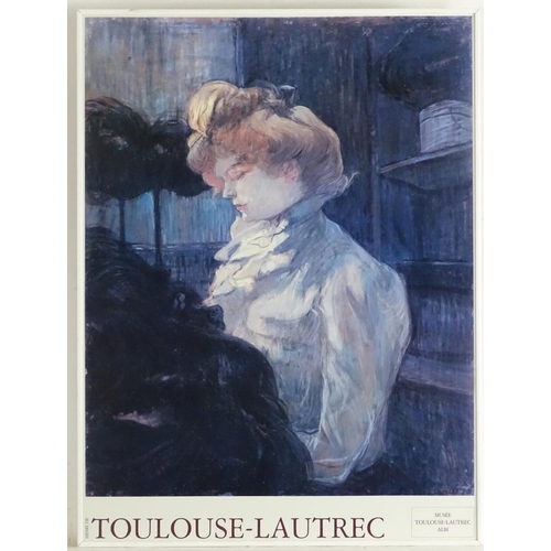 1739 - A French exhibition poster advertising an exhibition of works by Henri Toulouse Lautrec. Approx. 31