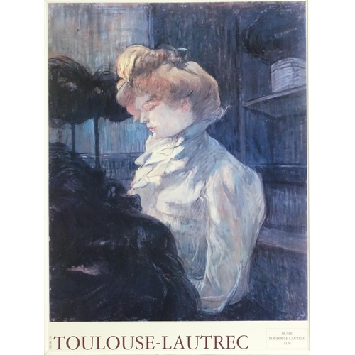 1739 - A French exhibition poster advertising an exhibition of works by Henri Toulouse Lautrec. Approx. 31