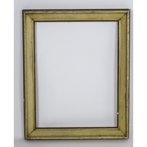 1758 - A gilt running pattern frame. Approx. 29 1/2