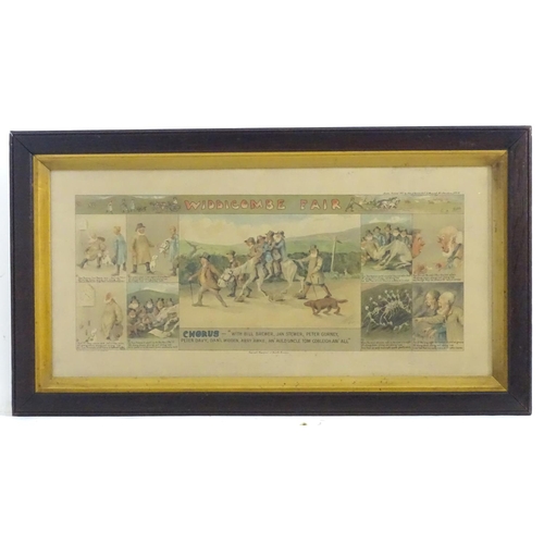 140A - A Will Young ceramic group depicting the characters from Widecombe Fair seated on a tavern settle. W... 