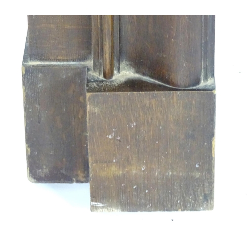 1539 - Salvage & Architectural Antiques: an early 20thC mahogany fire surround bearing label to reverse for... 