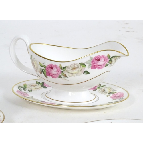 178 - A large quantity of Royal Worcester tea and dinner wares in the pattern Royal Garden - Elgar, compri... 