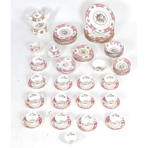 184 - A quantity of Royal Albert tea and dinner wares in the pattern Lady Carlyle, to include teapot, teap... 