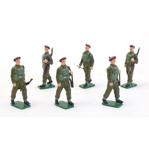 1288 - Toys: Six hand painted RAF Regiment toy soldiers by Little John Miniatures. Contained within origina... 