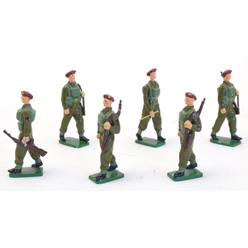 1288 - Toys: Six hand painted RAF Regiment toy soldiers by Little John Miniatures. Contained within origina... 