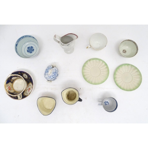 154 - A quantity of assorted ceramics, to include a Chinese blue and white rice bowl, a Chinese blue and w... 