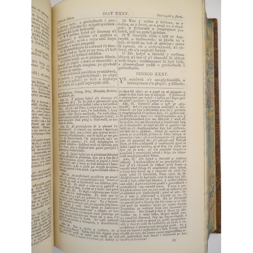 690 - Books: Deonglydd Berniadol, by John Jones,  c1890, Welsh language translations of the Old and New Te... 