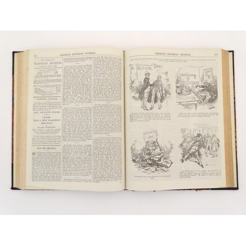 692 - Book: Cassell's Saturday Journal, number 6, April - September 1888, a bound volume containing weekly... 