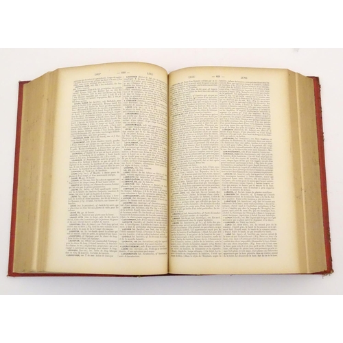 697 - Book: Dictionnaire de la Langue Francaise, A. Beaujean, pub. Librairie Hachette et Cie, 1895