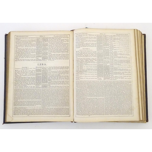 704 - Book: The Practical and Devotional Family Bible, with the commentaries of Henry and Scott, condensed... 