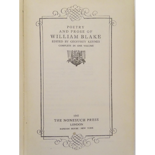 710 - Books: The Nonesuch Library, five volumes: William Morris (1934), Swift (1942), Milton (1941), Willi... 