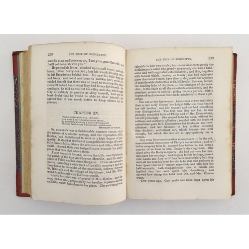 729 - Book: The Heir of Redclyffe, by Charlotte Mary Yonge, pub. Bernhard Tauchnitz, Leipzig 1855, contain... 