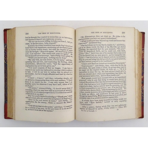 729 - Book: The Heir of Redclyffe, by Charlotte Mary Yonge, pub. Bernhard Tauchnitz, Leipzig 1855, contain... 