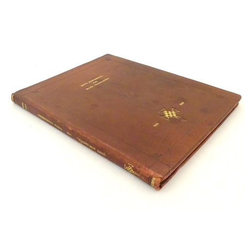 737 - Book: Quito Monumental Folk-Lore por Roura Oxandaberro 1928 1929, a folio containing two volumes of ... 