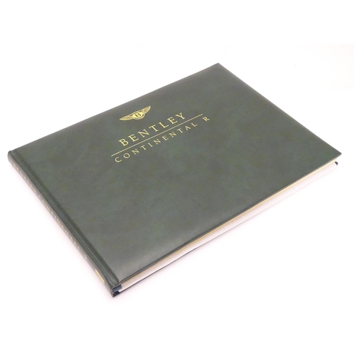 747 - Book : Bentley Continental R, by Ian Adcock, pub. Osprey Automotive 1992 First edition, bound in gre... 