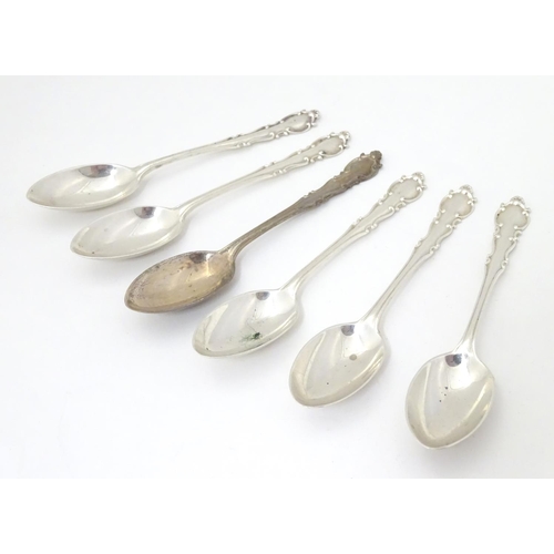 242 - 6 silver teaspoons hallmarked London 1916 maker Josiah Williams & Co (David Landsborough Fullerton) ... 