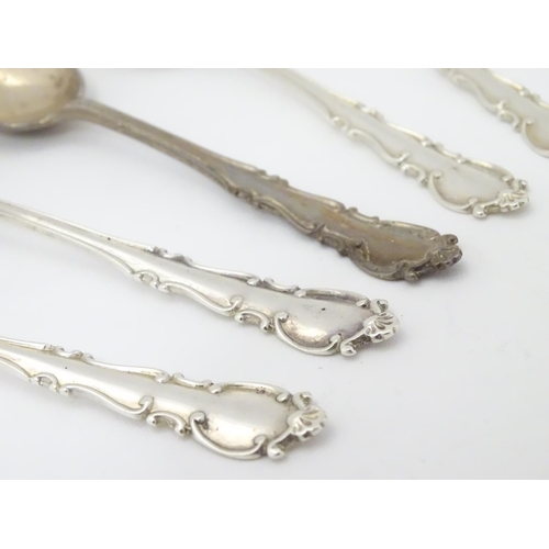 242 - 6 silver teaspoons hallmarked London 1916 maker Josiah Williams & Co (David Landsborough Fullerton) ... 