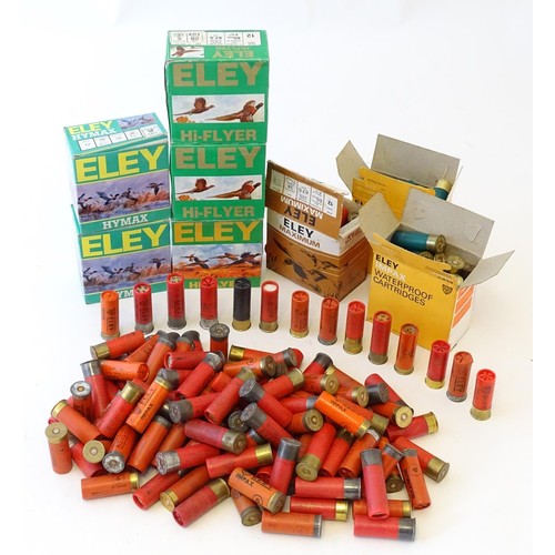 2042 - Shooting, shotgun cartridges: a quantity of Eley 12 bore cartridges, to include 'Hymax' 36g #3, 'Hi-... 