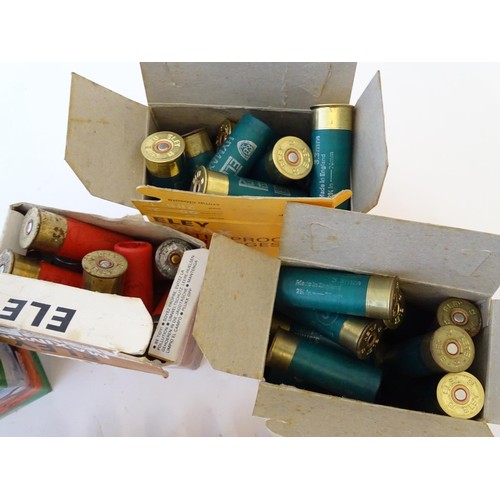 2042 - Shooting, shotgun cartridges: a quantity of Eley 12 bore cartridges, to include 'Hymax' 36g #3, 'Hi-... 